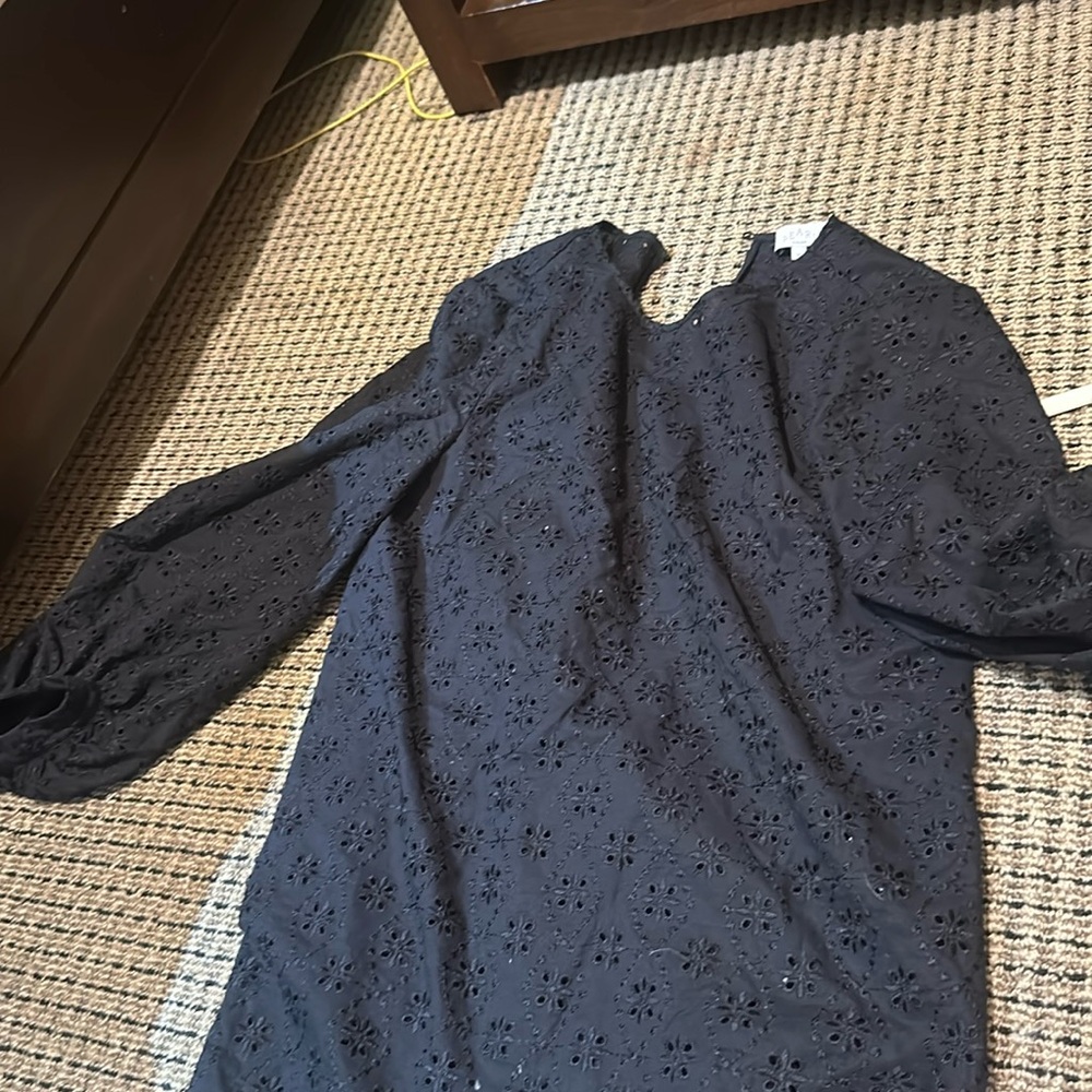 Black blouse pearl by lela rose